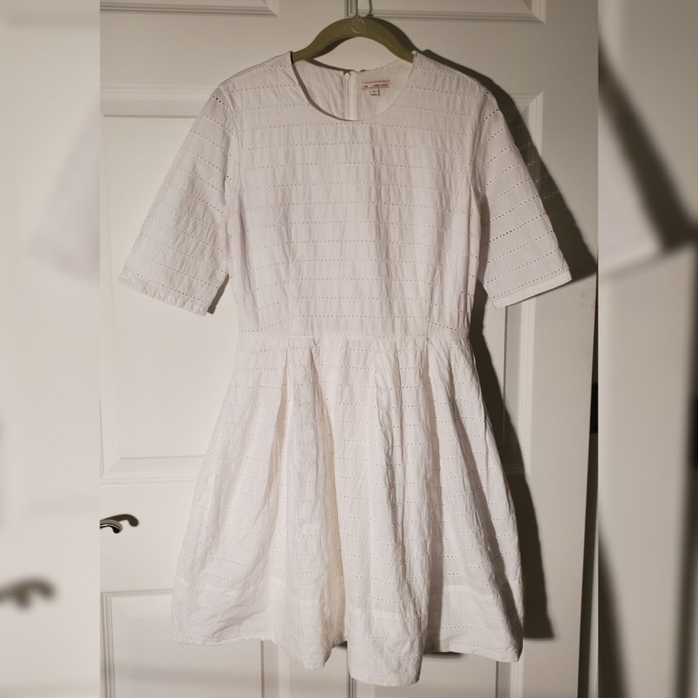 White eyelet dress